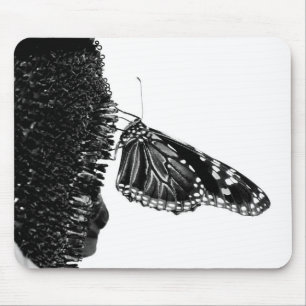 Schmetterling schüchtern blacq mousepad