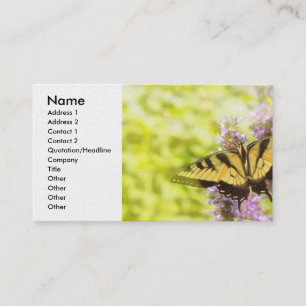 Schmetterling - Schwalbenschwanz - Schwer zu schlu Visitenkarte