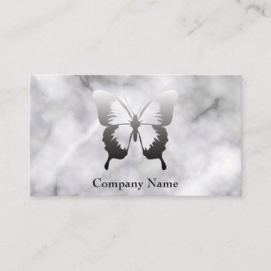 Schmetterling Schwarz-Weiß-Marmor Visitenkarte