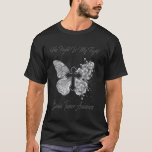 Schmetterling sein Kampf ist mein Kampf Hirntumor T-Shirt