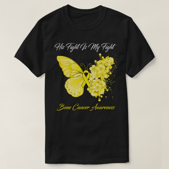 Schmetterling sein Kampf ist mein Kampf Knochenkre T-Shirt (Design vorne)