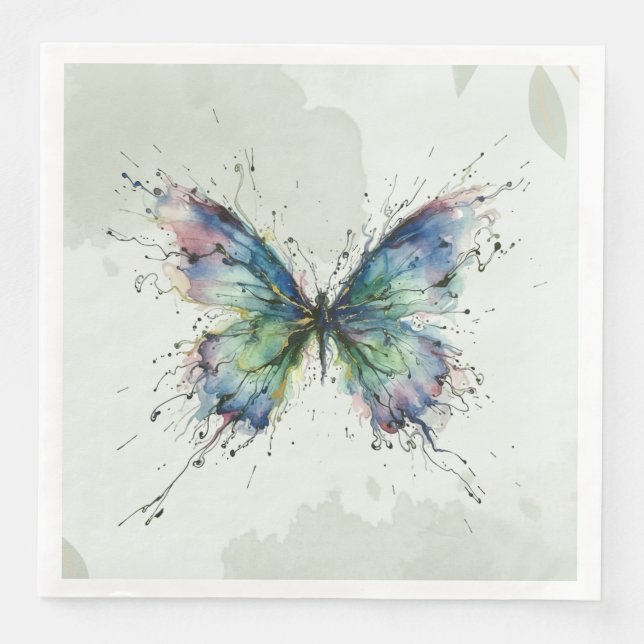 Schmetterling Serviette (Vorderseite)