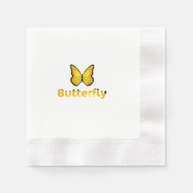 Schmetterling Serviette (Vorderseite)