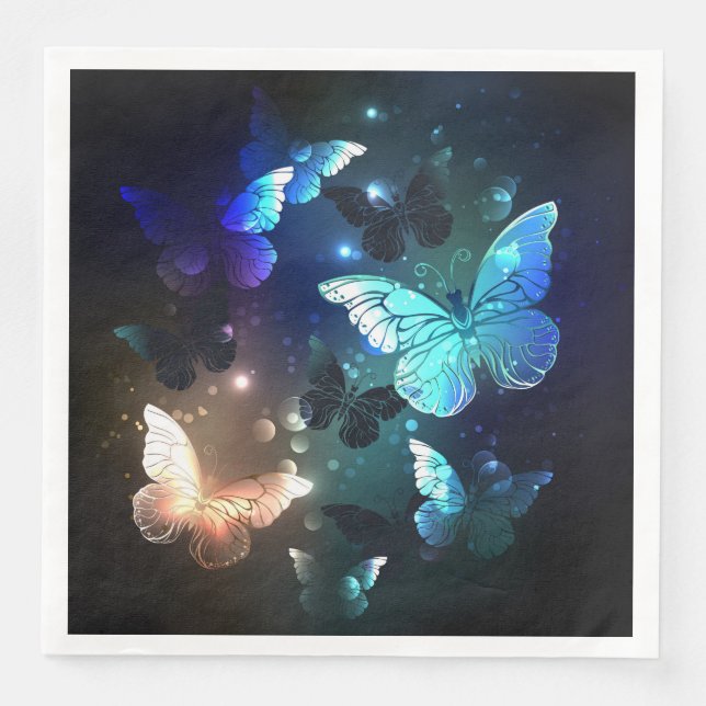 Schmetterling Serviette (Vorderseite)