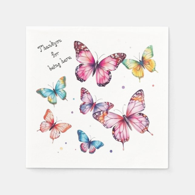 Schmetterling  serviette (Vorderseite)