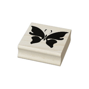 Schmetterling Silhouette Briefmarke Gummistempel