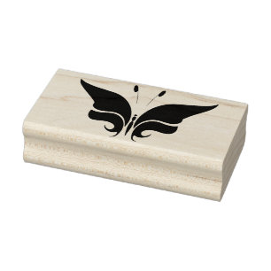 Schmetterling Silhouette Briefmarke Gummistempel