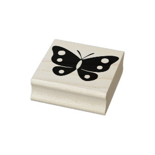 Schmetterling Silhouette Briefmarke Gummistempel