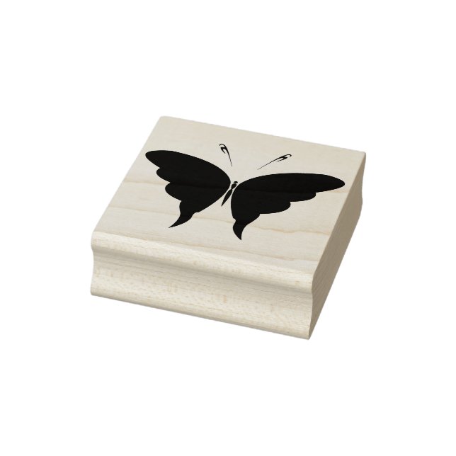 Schmetterling Silhouette Briefmarke Gummistempel (Stempel)