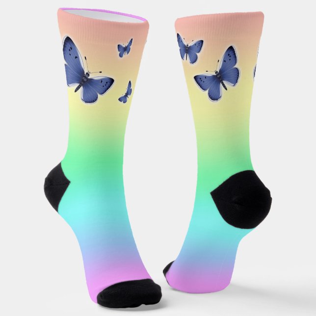 Schmetterling Socken (Gewinkelt)