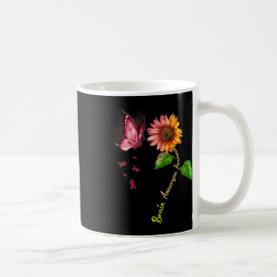 Schmetterling Sonnenblume Hirnaneurysma-Bewusstsei Kaffeetasse