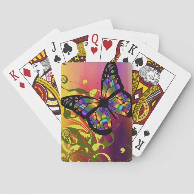 Schmetterling Spielkarten (Rückseite)
