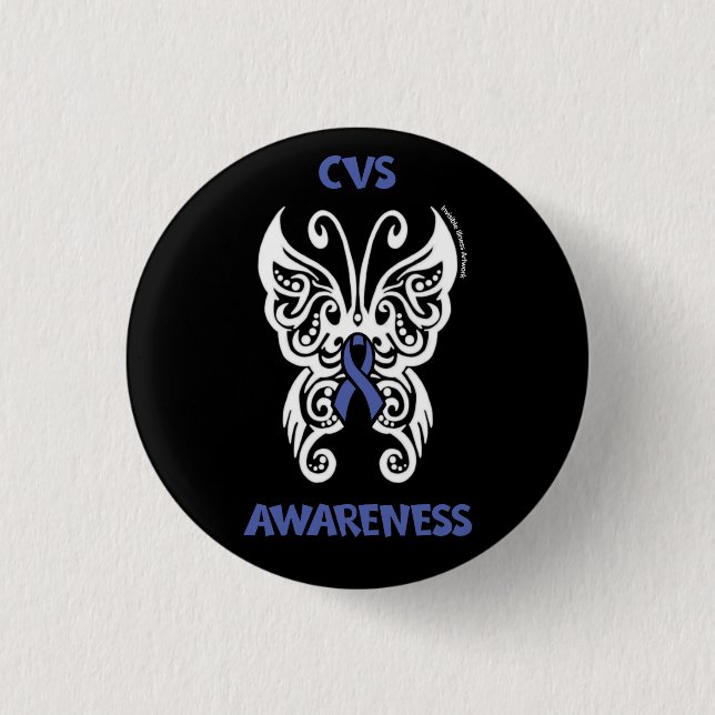 Schmetterling/Stamm...CVS Button (Vorderseite)