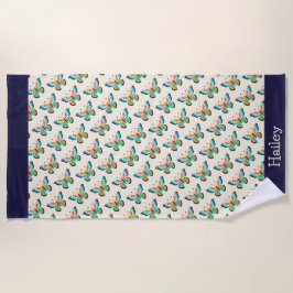 Schmetterling Strandtuch