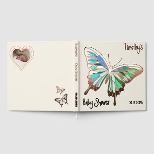 Schmetterling Süße Palette Baby Shower Roségold Gästebuch