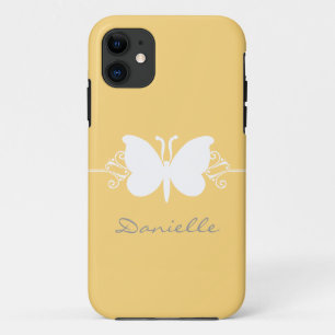 Schmetterling Swirl BT iPhone 5 Fall, gelb 11 Hülle