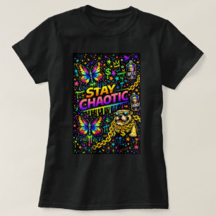Schmetterling TEESCO Graffiti Schmetterling-Shirt T-Shirt