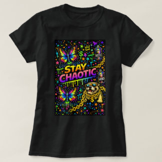 Schmetterling TEESCO Graffiti Schmetterling-Shirt T-Shirt