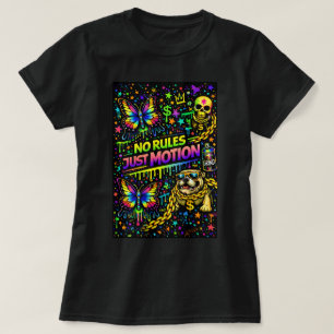 Schmetterling TEESCO Graffiti Schmetterling-Shirt T-Shirt