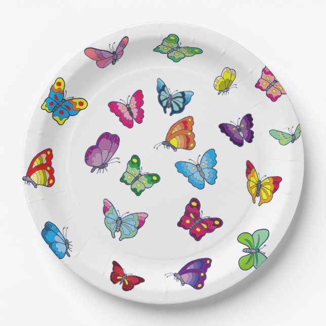 Schmetterling Teller für kundenspezifisches Papier (Vorderseite)