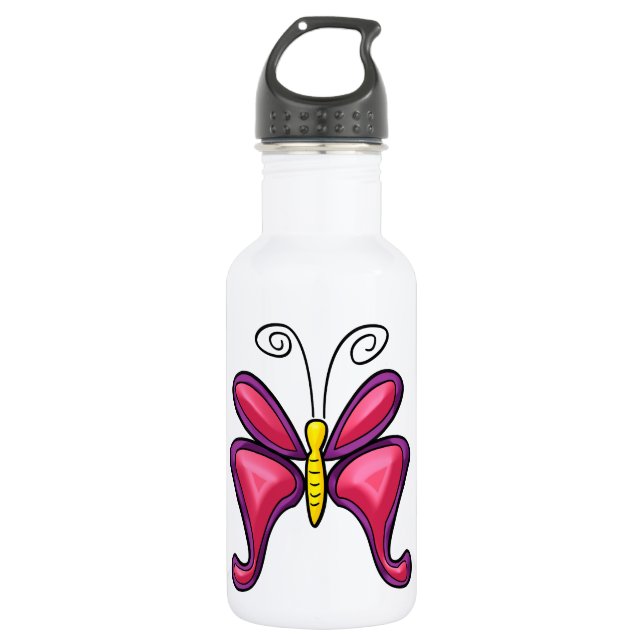 Schmetterling Trinkflasche (Vorderseite)