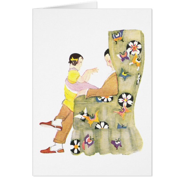 Schmetterling u. Blumen-Lehnsessel (Vorne)