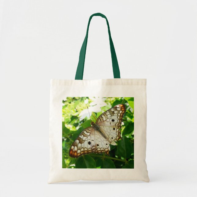 Schmetterling über Jasmine Tropical Nature Fotogra Tragetasche (Vorne)