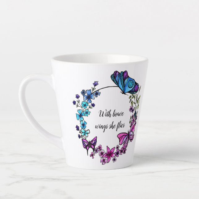 Schmetterling und Blume Eigene Bezeichnung Milchtasse (Links)