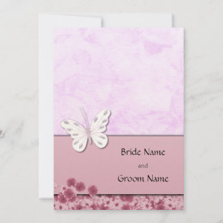 Schmetterling und Blume Einladung