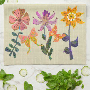 Schmetterling und Blume Freundschaft Küche Handtuc Geschirrtuch