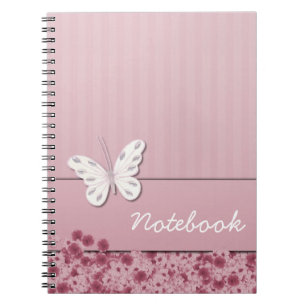 Schmetterling und Blume-Notebook Notizblock