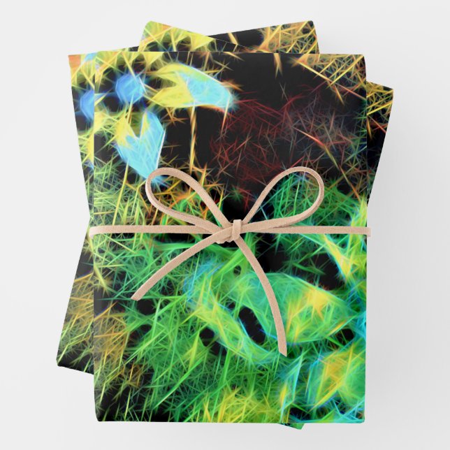 Schmetterling und Blume Rodilius Wrapping Paper Geschenkpapier Set (Beispiel)