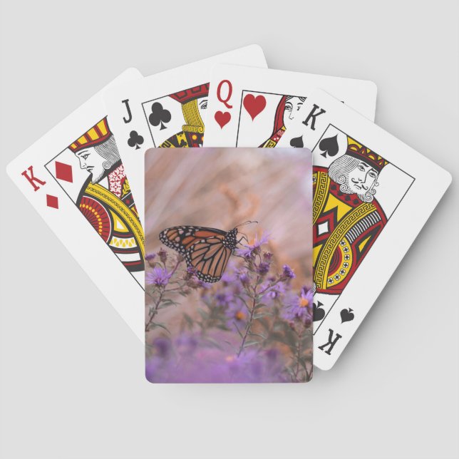 Schmetterling und Blume Spielkarten (Rückseite)