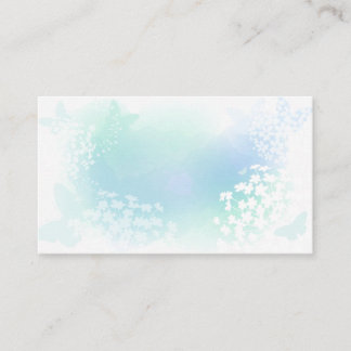 Schmetterling und BlumenAquarell-Hintergrund Visitenkarte