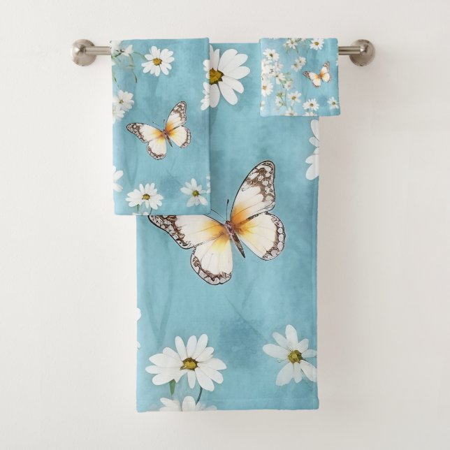 Schmetterling und Daisy Delight Badhandtuch Set (Insitu)