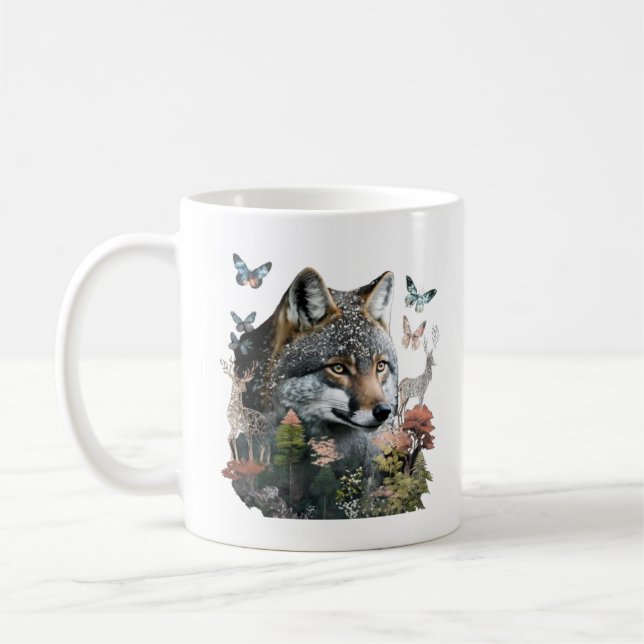 Schmetterling und Fox-Tasse Kaffeetasse (Links)