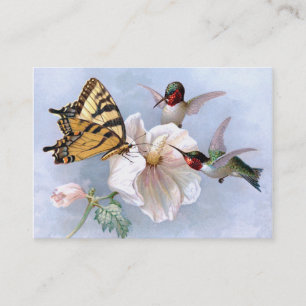 Schmetterling und Kolibris Visitenkarte