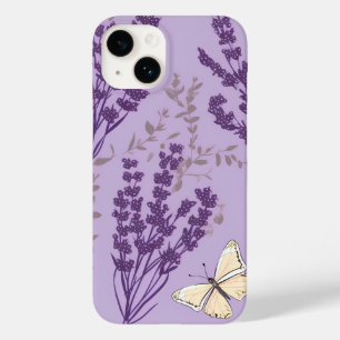 Schmetterling und Lavendel-Blume Case-Mate iPhone 14 Hülle
