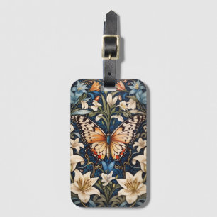 Schmetterling und Lilies Botanical Gepäckanhänger