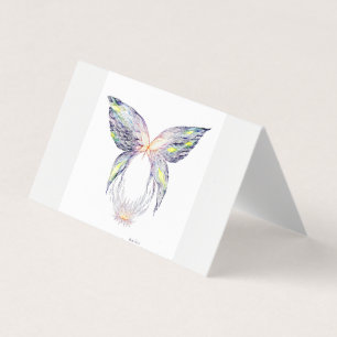 Schmetterling und Lotus Visitenkarten