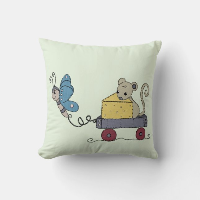 Schmetterling und Maus Kissen (Vorderseite)