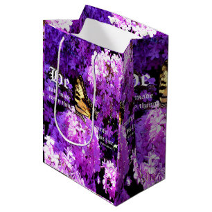 Schmetterling und Phlox, Ecclesiastes 3:11 Mittlere Geschenktüte
