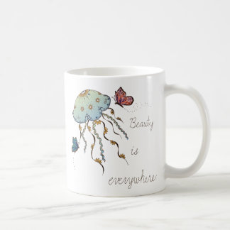 Schmetterling und Quallen Kaffeetasse