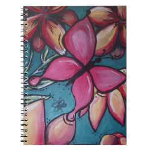 Schmetterling und Sonnenblume Notizblock