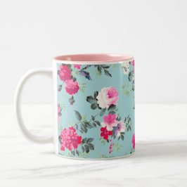 Schmetterling und Vintage Rose Muttertagsgeschenk  Kaffeetasse