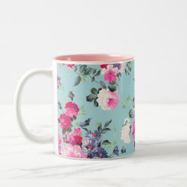 Schmetterling und Vintage Rose Muttertagsgeschenk Tasse