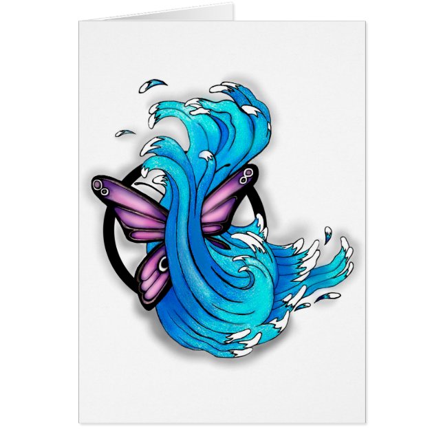 Schmetterling und Wellen (Vorne)