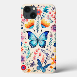 Schmetterling und Wildblume Case-Mate iPhone Hülle