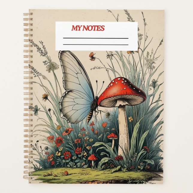 "Schmetterling unter der Blüte" Planer (Vorderseite)