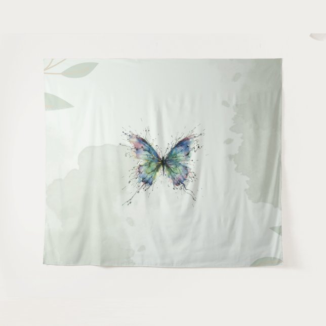 Schmetterling Wandteppich (Vorderseite (Horizontal))